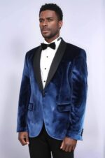 Shawl-Lapel-Velvet-Navy-Blue-Men-Prom-Party-Blazer-Wessi-2