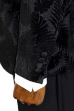 Shiny-Leaf-Patterned-Black-Prom-Blazer-Wessi-4