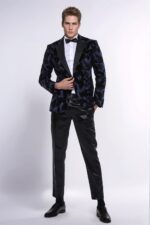 Shiny-Leaf-Patterned-Navy-Blue-Men-Tuxedo-Party-Blazer-Wessi-3