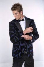 Shiny-Leaf-Patterned-Navy-Blue-Men-Tuxedo-Party-Blazer-Wessi-4