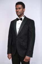 Shiny-Patterned-Black-Men-Wedding-Tuxedo-Blazer-Wessi-2