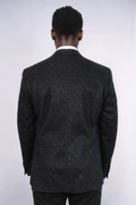 Shiny-Patterned-Black-Men-Wedding-Tuxedo-Blazer-Wessi-4