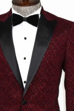 Shiny-Patterned-Burgundy-Prom-Blazer-Wessi-1