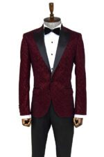 Shiny-Patterned-Burgundy-Prom-Blazer-Wessi-3