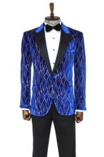 Silver-Patterned-Blue-Men-Performers-Tuxedo-Jackets-Wessi-2