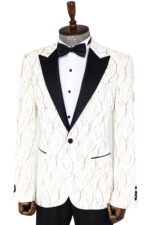 Silver-Patterned-White-Men-Wedding-Groom-Blazer-Wessi-4
