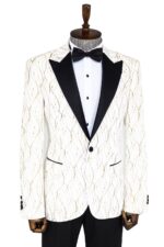 Silver-Patterned-White-Men-Wedding-Groom-Blazer-Wessi-5