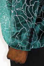 Silver-Rose-Patterned-Over-Green-Velvet-Men-Dazzle-Jackets-Wessi-3