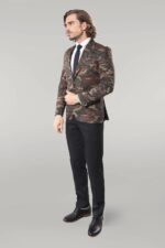 Single-Button-Camouflage-Green-Jacket-Wessi-2