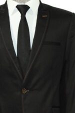 Single-Button-Cotton-Mono-Lapel-Black-Jacket-Wessi-1