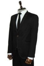 Single-Button-Cotton-Mono-Lapel-Black-Jacket-Wessi-2