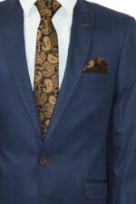 Single-Button-Cotton-Mono-Lapel-Dark-Blue-Jacket-Wessi-1