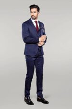 Single-Button-Dark-Blue-Vested-Suit-Wessi-1