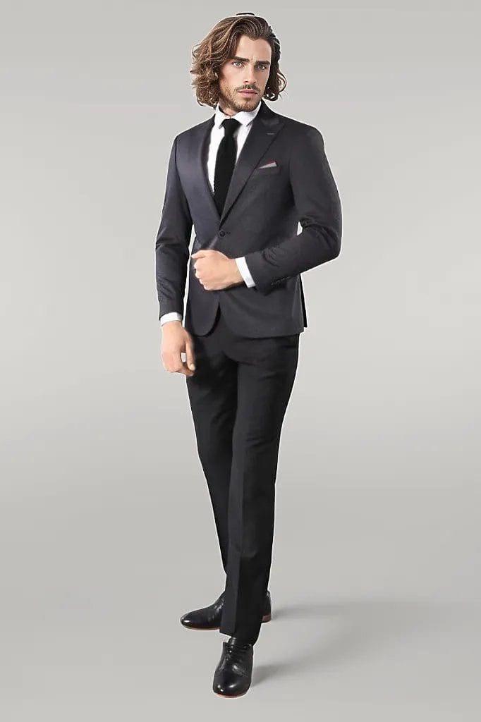 2020078 Navy Blue Two Button Blazer