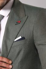 Single-Button-Half-Liner-Pointed-Collar-Green-Jacket-Wessi-1