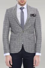 Single-Button-Peak-Collar-Beige-Blazer-Wessi-1