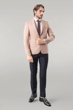 Single-Button-Plaid-Beige-Blazer-Wessi-2