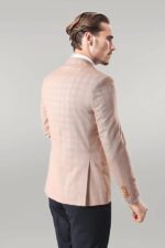 Single-Button-Plaid-Beige-Blazer-Wessi-3
