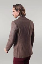 Single-Button-Plaid-Brown-Blazer-Wessi-3