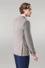 Single-Button-Plaid-Cream-Blazer-Wessi-3