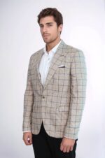 Single-Button-Pointed-Collar-Beige-Blazer-Wessi-2