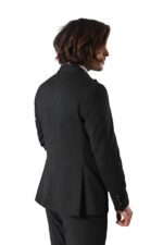 Single-Button-Pointed-Collar-Black-Blazer-Wessi-3