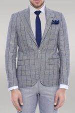 Single-Button-Pointed-Collar-Grey-Blazer-Wessi-1