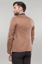 Single-Button-Standing-Collar-Beige-Men-Blazer-Wessi-3