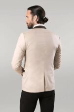 Single-Button-Standing-Collar-Cream-Men-Blazer-Wessi-4