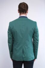 Single-Button-Standing-Collar-Green-Men-Blazer-Wessi-4