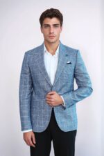 Single-Button-Wide-Pointed-Collar-Blue-Blazer-Wessi-3