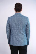 Single-Button-Wide-Pointed-Collar-Blue-Blazer-Wessi-4