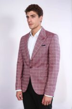 Single-Button-Wide-Pointed-Collar-Burgundy-Blazer-Wessi-2