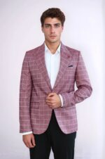 Single-Button-Wide-Pointed-Collar-Burgundy-Blazer-Wessi-3
