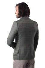 Single-Button-Wide-Pointed-Collar-Green-Blazer-Wessi-3