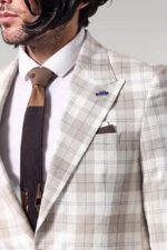 Single-Button-Wide-Pointed-Collar-Light-Brown-Blazer-Wessi-1