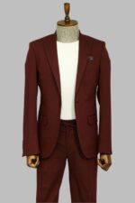 Single-Buttons-2-Piece-Burgundy-Men-Suit-Wessi-2