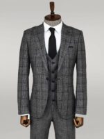 Slim-Fit-Checked-Dark-Grey-Men-Suit-Wessi-5