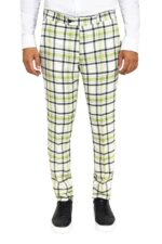 Slim Fit Checked Grey Men Pants