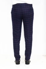 Slim-Fit-Checked-Navy-Blue-Men-Pants-Wessi-4