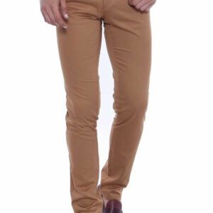 Slim Fit Cotton Brown Men Pants - Wessi
