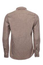 Slim-Fit-Cotton-Plain-Beige-Men-Lumberjack-Shirt-Wessi-2