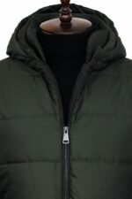 Slim-Fit-Hooded-Green-Men-Coat-Wessi-1