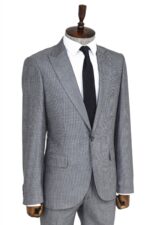Slim-Fit-Houndstooth-Patterned-2-Piece-Grey-Men-Suit-Wessi-2