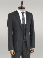 Slim-Fit-Patterned-Anthracite-Men-Suit-Wessi-2