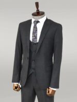 Slim-Fit-Patterned-Anthracite-Men-Suit-Wessi-4