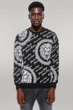 Slim-Fit-Patterned-Black-Sweatshirt-Wessi-2