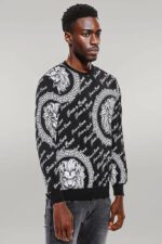Slim-Fit-Patterned-Black-Sweatshirt-Wessi-4