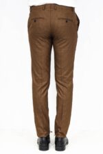 Slim-Fit-Patterned-Brown-Men-Pants-Wessi-4