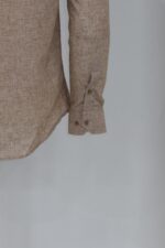 Slim-Fit-Patterned-Brown-Men-Shirt-Wessi-3